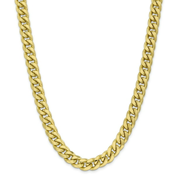 Mia Diamonds 10k Yellow Gold 1.55mm Carded Cable Rope Chain Necklace 